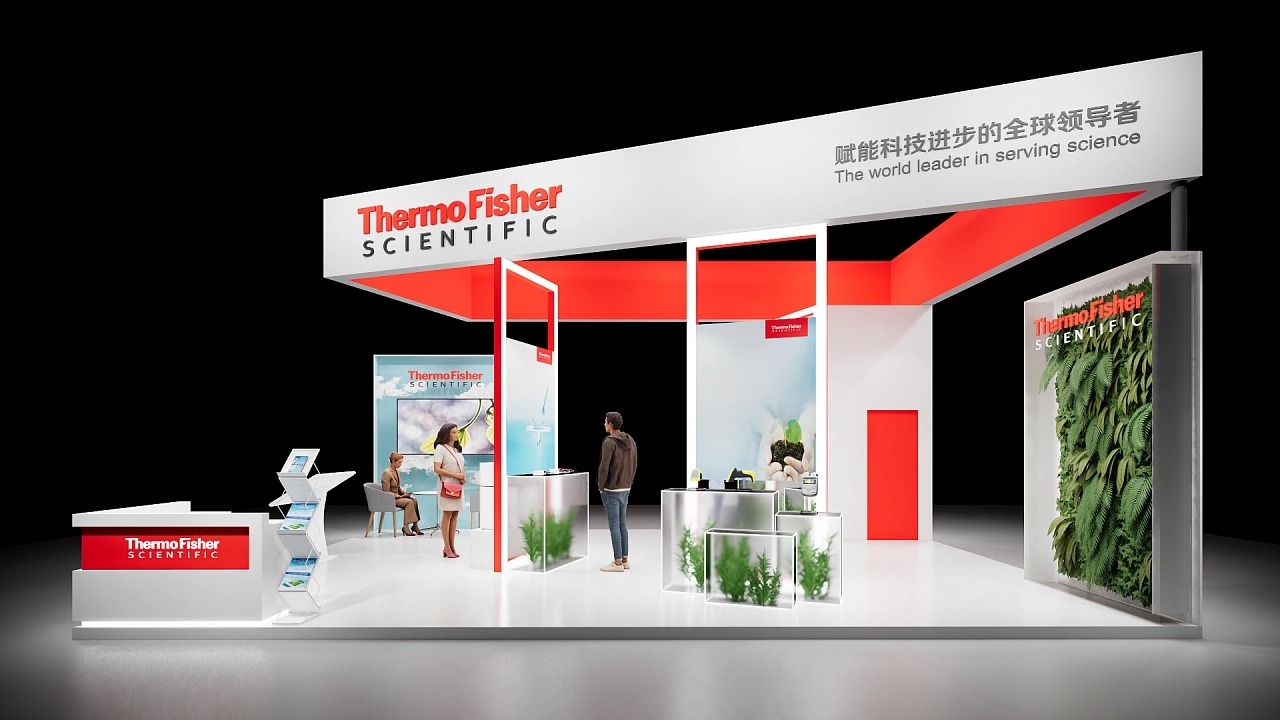 賽默飛北京國際環保展展臺設計搭建案例分析及展位設計