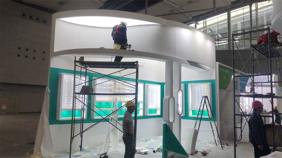 和美樂展臺搭建現場