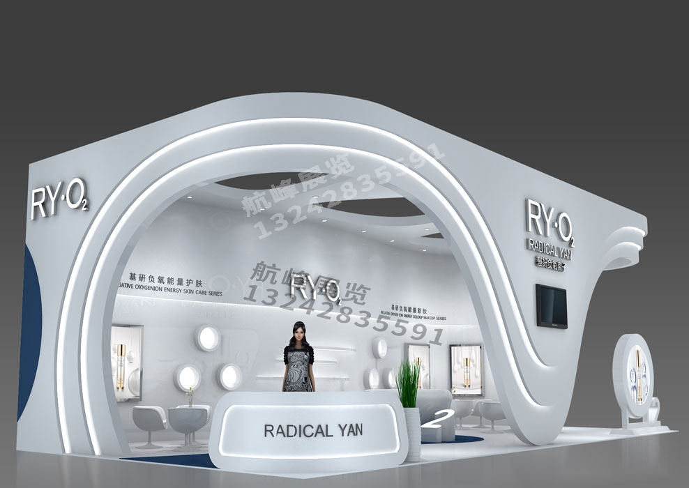 基研生物展臺設(shè)計方案