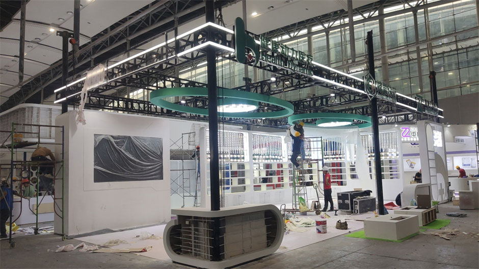 健康動力醫療展臺搭建現場