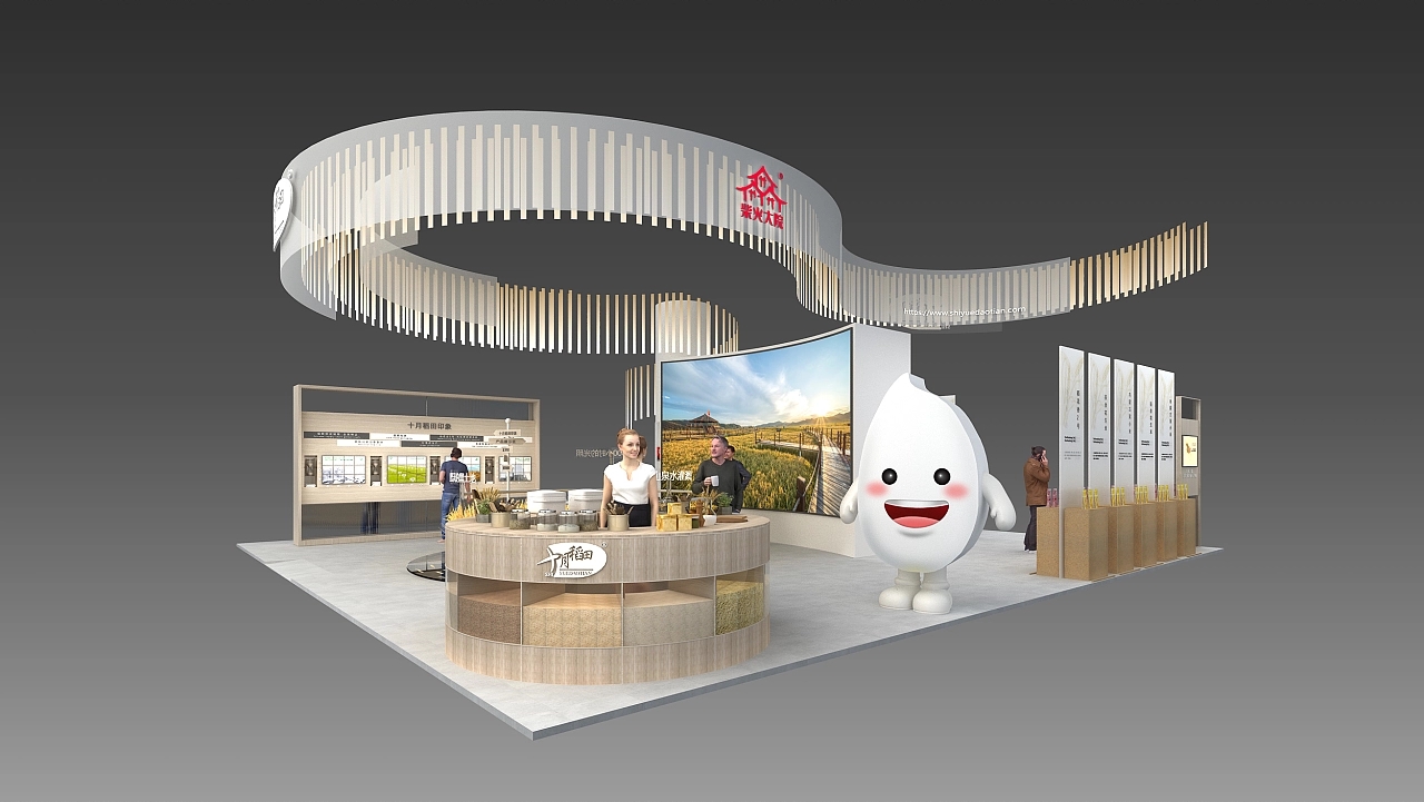 廣交會(huì)十月稻田展臺(tái)設(shè)計(jì)搭建案例分析
