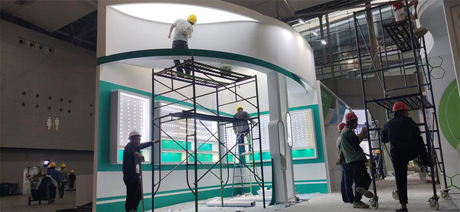 和美樂展臺搭建現場